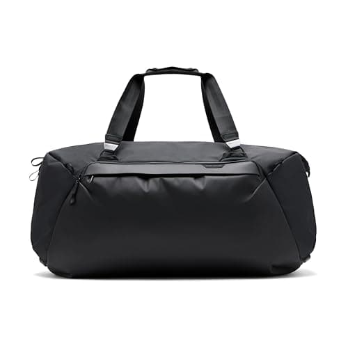 Image of Peak Design Travel Duffel 80L, Black, Extra-Wide Single Zip Access, Weatherproof Shell, 4 External Pockets, Fits Packing Cubes & Camera Cubes, Ideal for Longer Trips, Versatile Duffel Bag for Travel