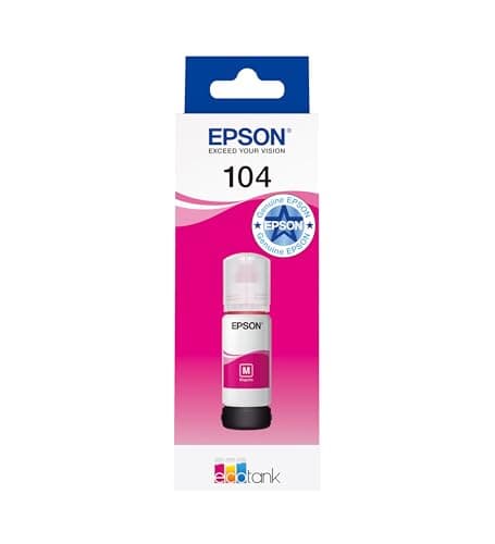 Image of Epson EcoTank 104 Genuine Ink Bottle | Magenta| High Yield - Up to 7,500 Pages | Brand-made for Optimal Results