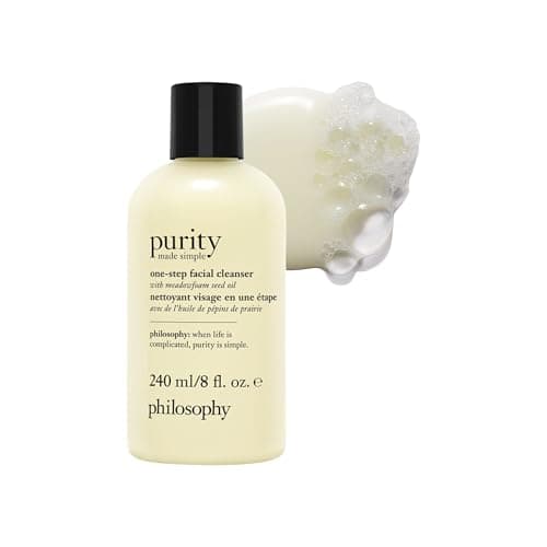 Image of philosophy purity one-step facial cleanser 240ml | gentle face cleanser with meadowfoam seed oil