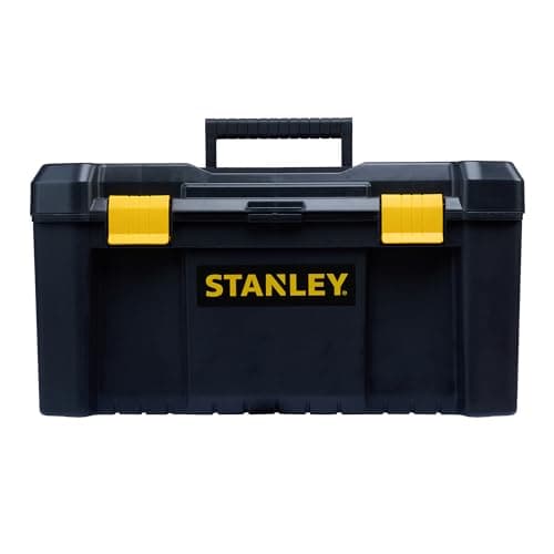 Image of Stanley STST1-75520 Essential 19" Toolbox with Plastic Latches, Black/Yellow