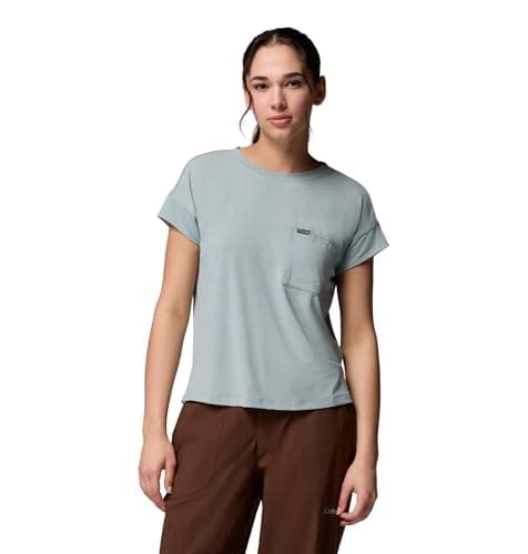 Image of Columbia Women's Daniela Falls Short Sleeve, Short Sleeve T-Shirt, Crushed Blue, M