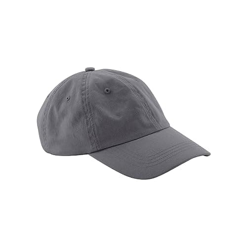 Image of Beechfield® B652N Organic Cotton 6 Panel Dad Cap - Graphite Grey