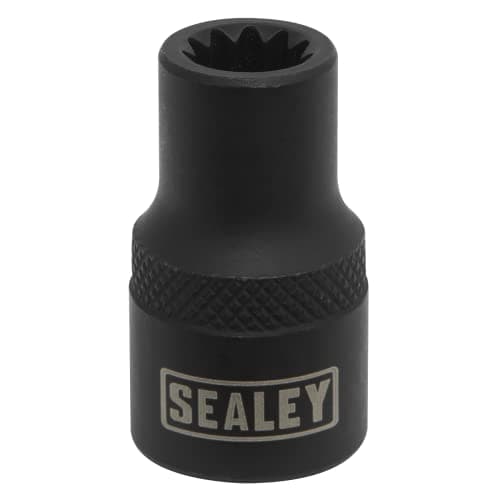 Image of Sealey Brake Caliper Socket, 3/8''Sq Drive 8mm 11-Point Profile