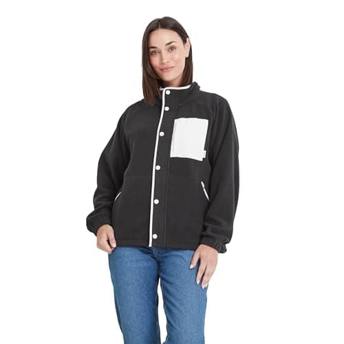 Image of TOG24 Kayford Women's Microfleece Jacket, Zips, Press studs, raglan sleeves, 2 pockets, elasticated cuffs, warm and cosy, year-round fleece