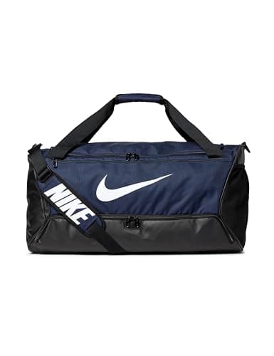 Image of NIKE DH7710-410 NK BRSLA M DUFF - 9,5 (60L) Sports backpack Unisex Adult MIDNIGHT NAVY/BLACK/WHITE Size 1SIZE