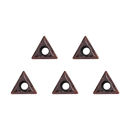 Image of YUFUTOL Carbide Turning Inserts TCMT110204 TCMT21.51 Carbide Inserts Tain Coated TCMT Insert for Lathe Turning Tool Holder Boring Bar, 5 Pieces