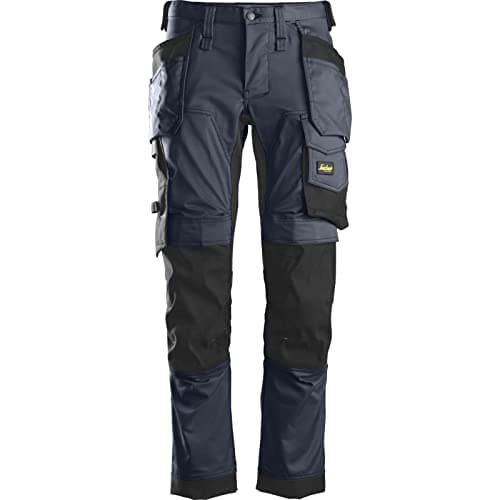 Image of Snickers - Trousers - Man Navy/Black. w30 / l32
