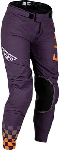 Image of Fly Racing Women's Lite Pants (Deep Purple/White/Neon Coral Size 0/2)