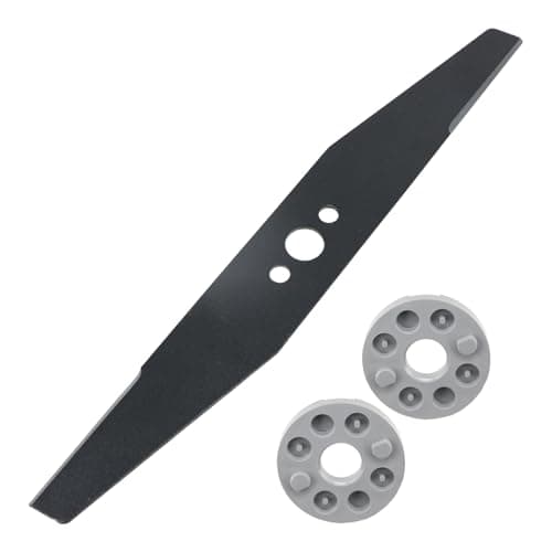 Image of Spares2go Metal Blade for Flymo Easi Glide 300 Micro Compact Hover Vac 280 HC300 MC300 Lawnmower (30cm) + Spacers