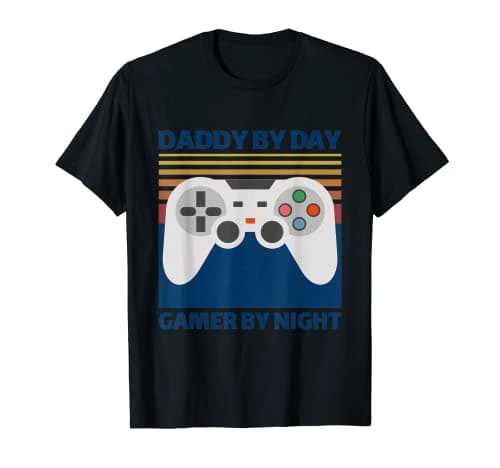 Image of Daddy By Day Gamer By Night Mug, Gaming Mug, Gmae Mide On T-Shirt