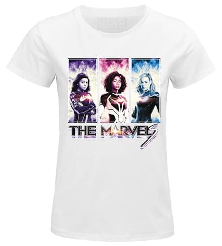 Image of Marvel Women's T-Shirt, White, M