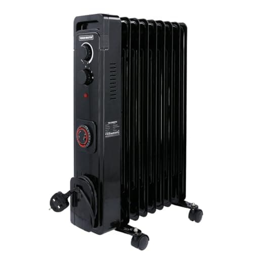 Image of Oil Filled Radiator, Portable Electric Heater with 3 Heat Settings & Tip-Over Protection & Thermostat Energy Efficient for Living Room, Bedroom TOUGH MASTER (2KW, 9 Fins)
