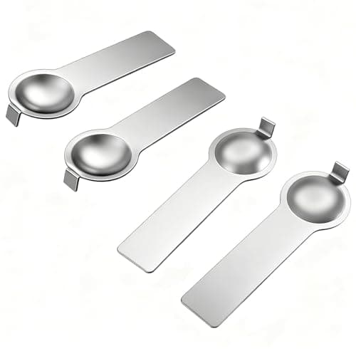 Image of 4 PCS Italian Charm Bracelet Link Tools, 5mm Double-Sided Stainless Steel Thumb Style Fitting Tool for Nomination Adding/Removing Charms