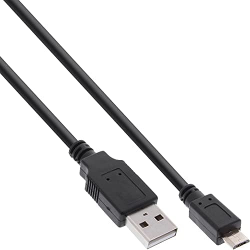 Image of InLine USB A/Micro-B USB, 1.5 m - USB cables (1.5 m, USB A, Micro-USB B, Male/Male, Straight, Straight, Gold)
