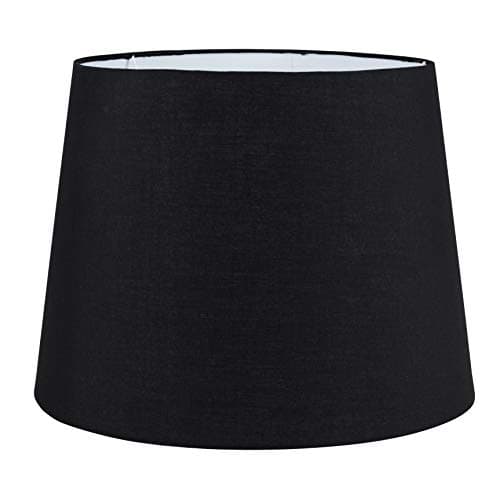 Image of MiniSun | Extra Large Modern Tapered Light Shade in a Black Fabric Finish | Floor Lamps & Torchieres, Home Décor & Improvement Essential | 45.5cm Shade Width