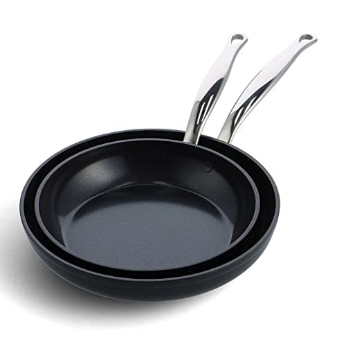Image of GreenPan - Set of 2 frying pans Barcelona pro 24 and 28 cm + protector