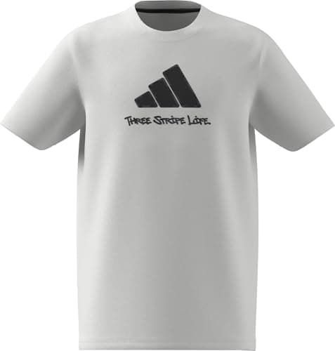 Image of adidas Unisex Kids CAMO Graphic T-Shirt Junior, White, 11-12 Years