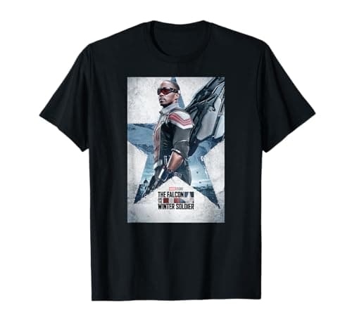 Image of Marvel The Falcon and The Winter Soldier Sam Wilson Poster T-Shirt