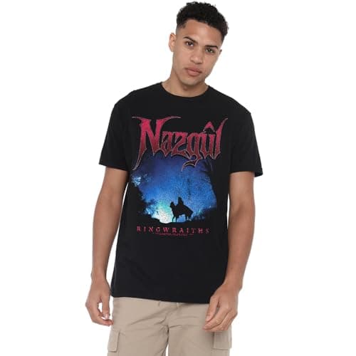 Image of Lord of The Rings Nazgul Ringwraith Silhouette Unisex T Shirt, Black, XXXX-Large