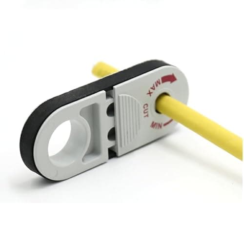 Image of Uadme Universal Wire Stripper for 0.3-1.28cm Diameter, Mini Portable Pocket Cable Strippers Electrical, Automatic Adjustable Stripping Tool for Electrical Work, Ethernet Cables, and Copper Wires