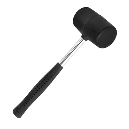 Image of Milestone Camping 20420 12oz Rubber Mallet/Sturdy Steel Handle/Ideal for Putting Up Tents & Canopies