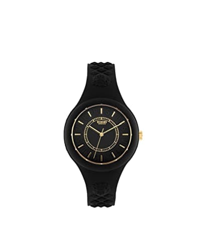 Image of Versus Versace Womens Fire Island Fashion Watch. Adjustable and Sporty Silicone Strap. Includes Travel Gift Pouch., Black, One size, Versus Versace | Fire Island