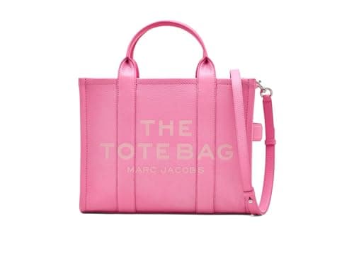 Image of Marc Jacobs Women's The Leather Medium Tote Bag, Petal Pink, One Size