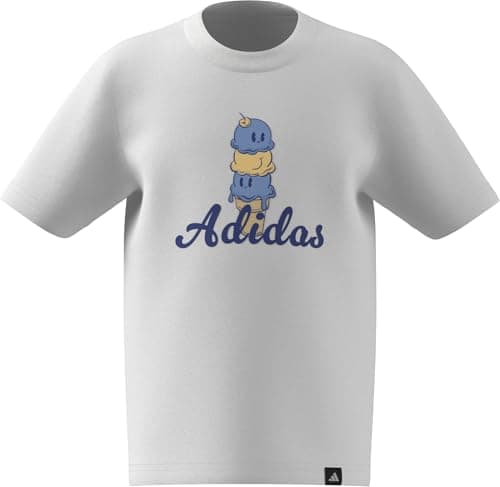 Image of adidas Unisex Kids Food Pack Graphic T-Shirt Kids, White, 4-5 Years