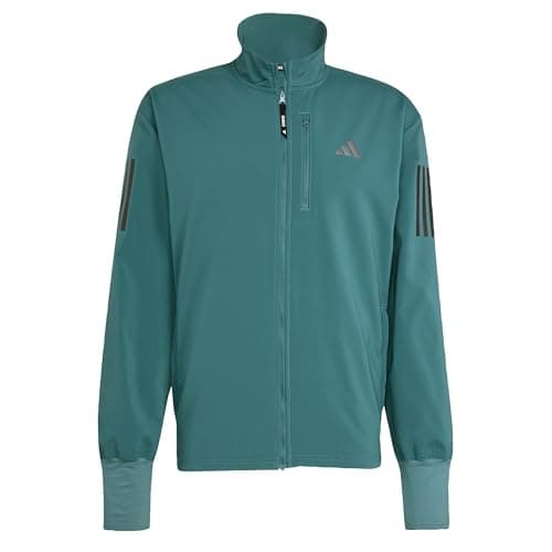Image of adidas Men's Own the Run Winterized Jacket, Preloved Teal, L