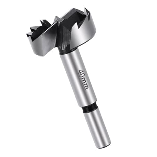 Image of 40mm Forstner Drill Bit, High Speed Steel Wood Boring Bit for Wood, Plastic, and Wooden Plank, Precision Drilling, Clean Cuts