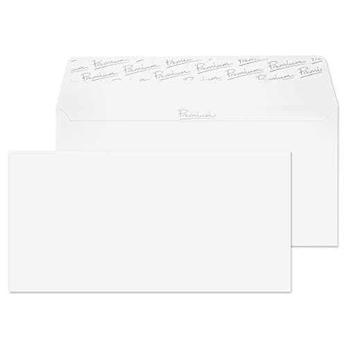 Image of Blake Business DL 110 x 220 mm 120 gsm Peel & Seal Wallet Envelopes (31882) Ice White Wove - Pack of 500