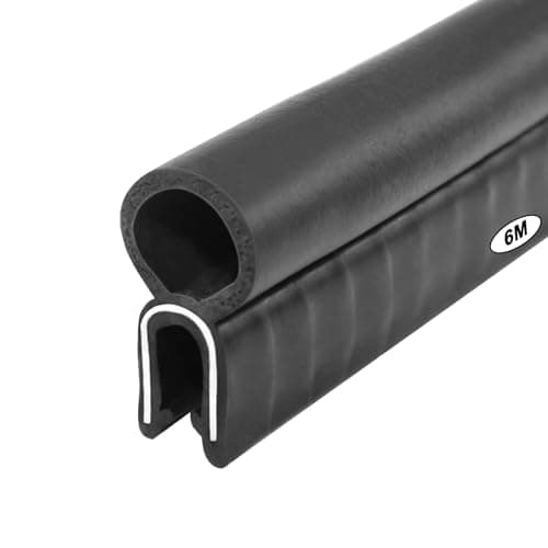 Image of Storystore Car Door Rubber Seal Strip with Top Bulb Car Door Seal Boot Seal Edge Trim Seal for Cars, Boats, RVs, Trucks, and Home Applications, Car Weather Stripping (6m)