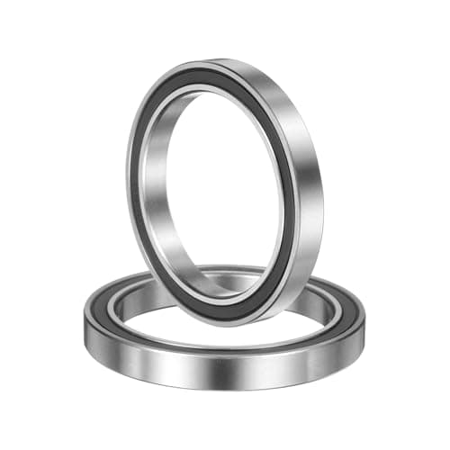 Image of sourcing map 2 Pack 6811 2RS Deep Groove Ball Bearings, 55 x 72 x 9mm Chrome Steel Double Shield Bearing for Electric Motor, Home Appliances, Industrial Machinery, (ABEC5)
