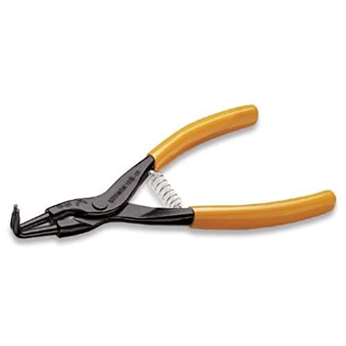 Image of Beta 10380017 Model 1038 175 External Circlip Pliers, Bent Pattern, 90deg, Pvc-coated Handles for 19-60mm Circlips, 175mm