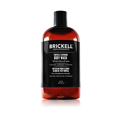 Image of Brickell Men's Invigorating Body Wash for Men, Natural and Organic Deep Cleaning Shower Gel with Aloe, Glycerin, and Jojoba Oil, Sulfate Free