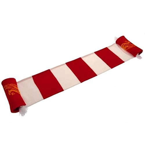 Image of Liverpool FC Bar Scarf (One Size) (Red/White)