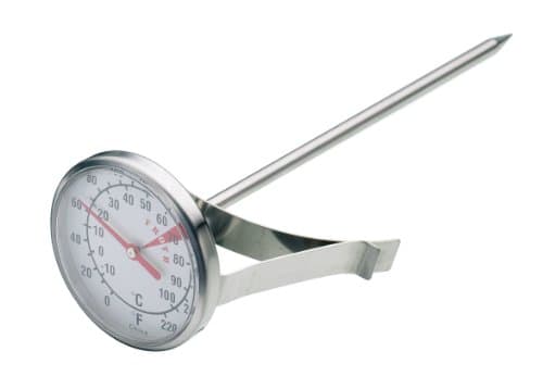 Image of KitchenCraft Milk Thermometer, Stainless Steel Kitchen Gadget, Silver