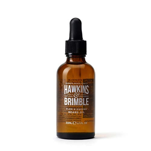 Image of Hawkins & Brimble - Beard Oil for Men, 50ml - Promotes Beard Growth Oil for Grooming, Styling, Softener, Repair and Nourishing - Argan and Olive oil - Beard Care Routine with Shea Butter and Vitamin E