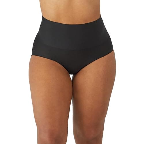 Image of Maidenform Women's Brief Tame Your Tummy Lace Panties, Black, L