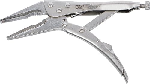 Image of BGS 475 | Locking Long Nose Grip Pliers | 225 mm