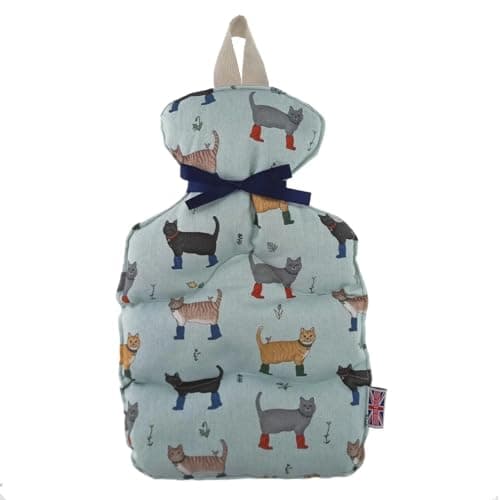 Image of The Wheatbag Company Luxury Lavender Wheat Bottle (Wellie Boot Cats)