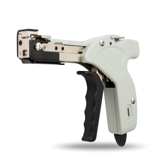 Image of OFFO Metal Zip Tie Gun, Stainless Steel Automatic Cable Tie Cutter Tightening Tool for Metal Tie Wrap