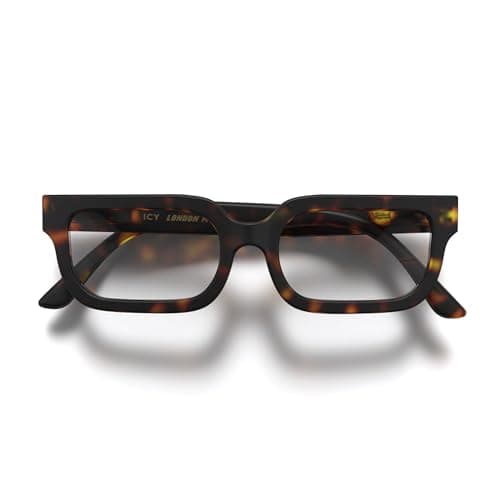 Image of LONDON MOLE® Icy reading glasses | Cool rectangular shaped readers | Men’s Women’s Unisex | Spring hinges