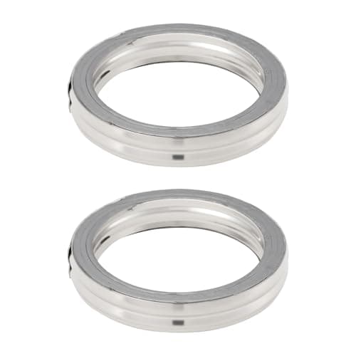 Image of eMagTech 2Pcs Exhaust Gasket 30x22x5mm Compatible with Yamaha PW 50 1981-2014