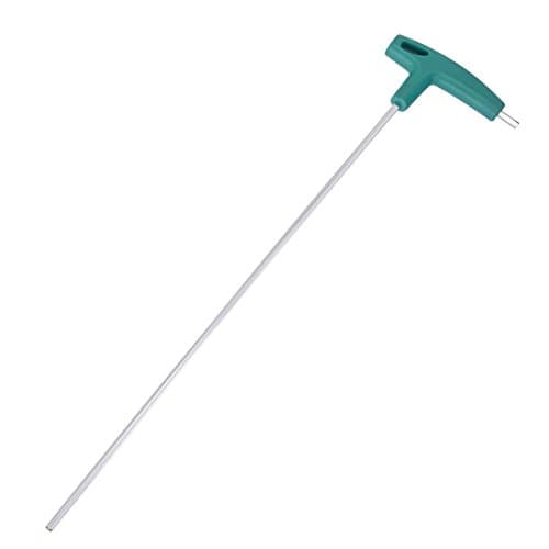 Image of Sourcingmap 4mm Extra Long Arm T-Handle Hex Key Wrench Chrome Finish