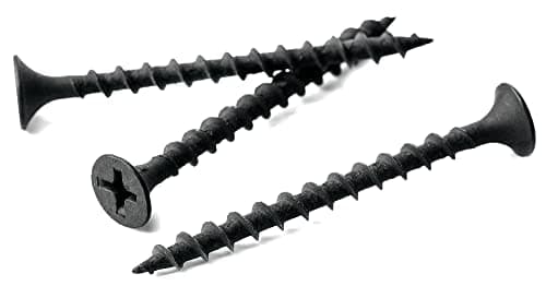 Image of 4.8mm x 120mm Black Phosphate Phillips Countersunk Drywall Screws Plasterboard Wood Screw Bugle Head (Pack of 50) A11CD