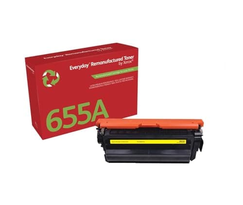 Image of Everyday by Xerox Compatible HP 655A CF452A Yellow Toner, Standard Capacity, Remanufactured