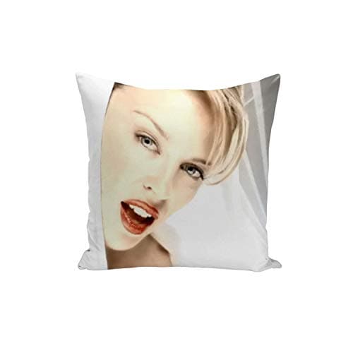 Image of French Unicorn Kylie Minogue Famous Star Cushion Cover with Hood and Singer Artist Music (40 x 40 cm)