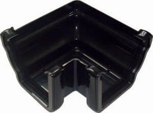 Image of FloPlast Ogee Black 90 Degree External Gutter Angle