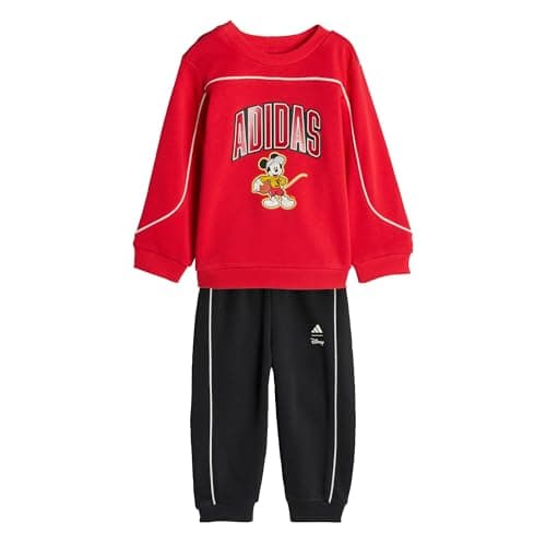 Image of adidas Unisex Baby DISNEY MICKEY MOUSE JOGGER, pure ruby/off white, 18-24 Months